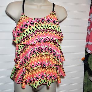 Justice Tiered Swim Top